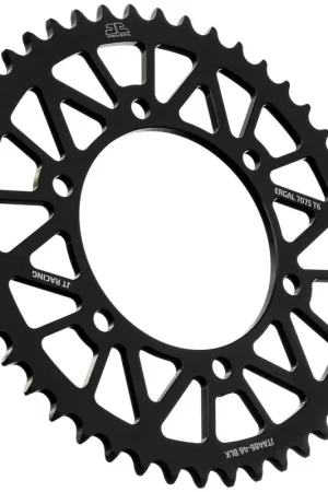 JT SPROCKETS - REAR RACELITE ALU 46T BLACK, 520 - Sprockets - Lichtgewicht Express Levering